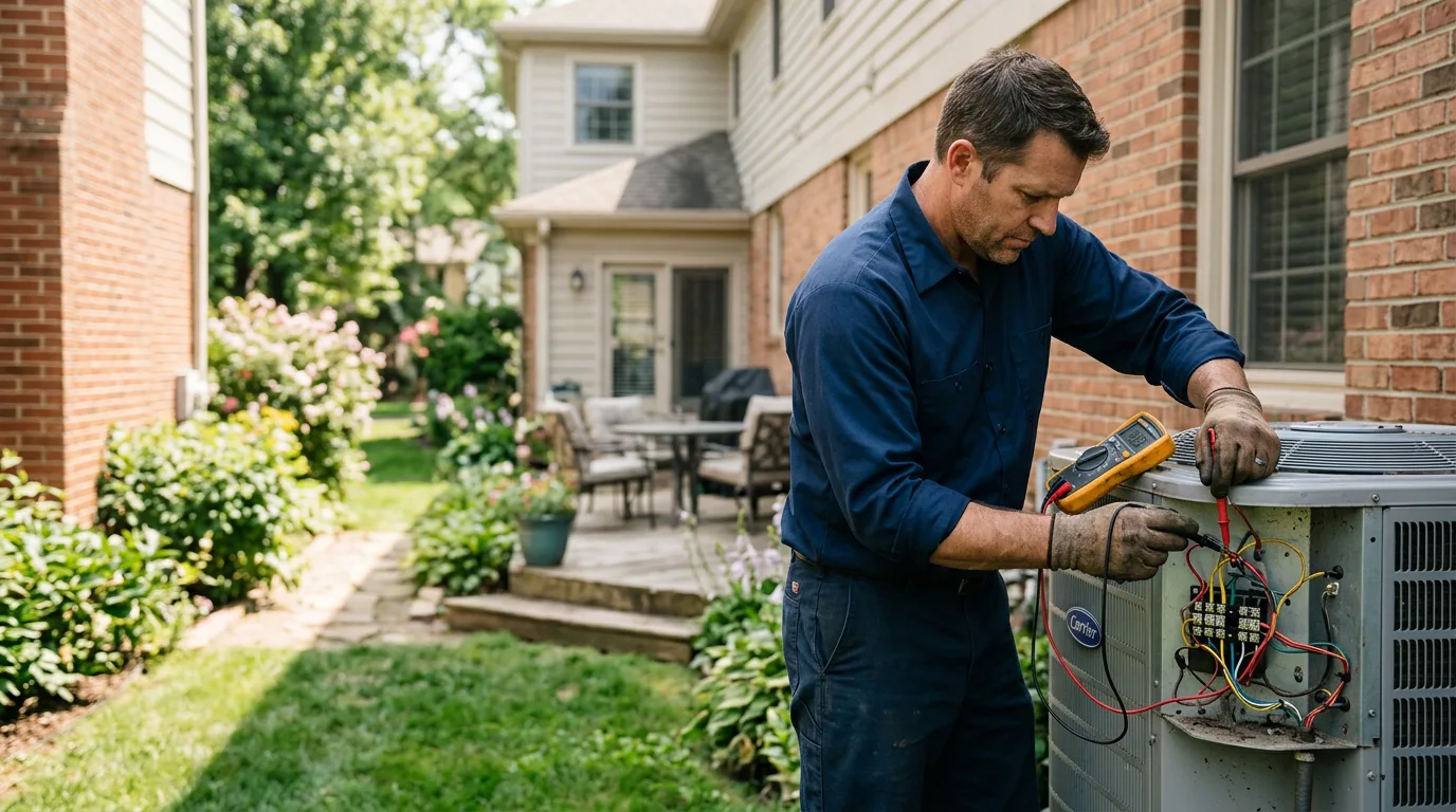 HVAC technician working near Mosca, CO